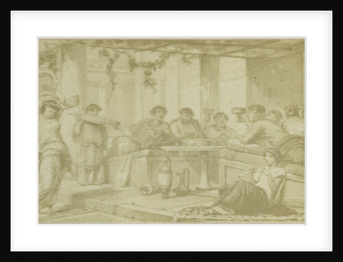 Quinti Horatii Flacci Carminum, gods banquet with music by Anonymous