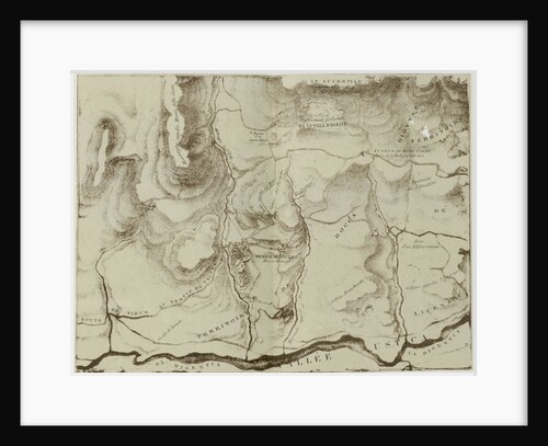 map of the Villa of Horace with surroundings by Anonymous