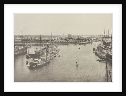 Oosterdock and Oosterdoksekade seen from Prins Hendrikkade in 's-Gravenhekje by Gerrit Hendricus Heinen