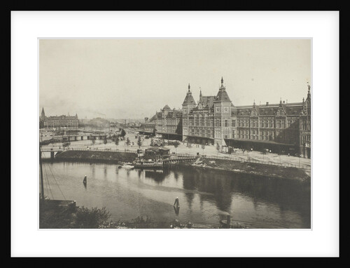 Central Station as seen from the St. Nicholas Church, Amsterdam by Gerrit Hendricus Heinen