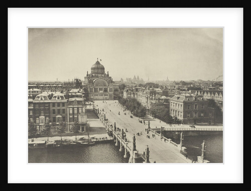 Palace of Industry and High Sluis, seen from the Amstel Hotel, Amsterdam by Gerrit Hendricus Heinen