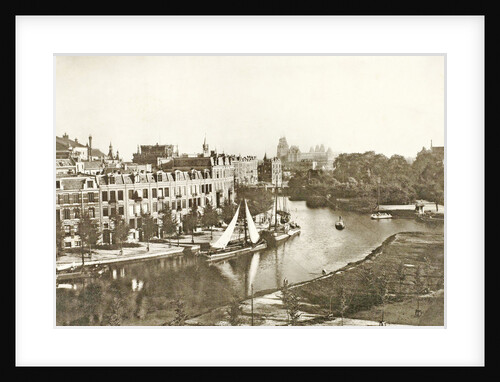 Singel canal and Leidsekade by Gerrit Hendricus Heinen