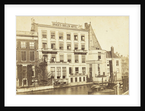 Brack's Doelen Hotel situated at the Nieuw Doelenstraat Amsterdam by Gerrit Hendricus Heinen
