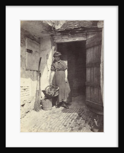 Portrait of a young woman in a doorway by Anonymous