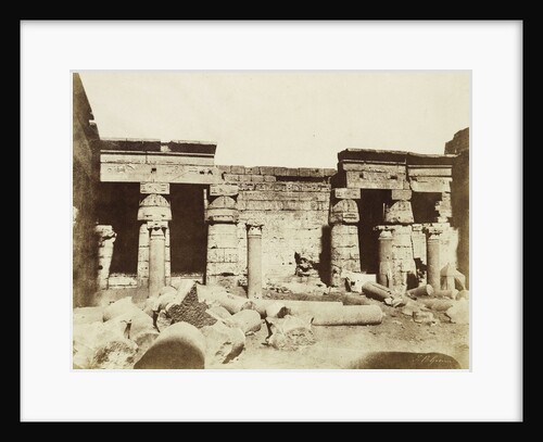 Palace of Medinet Habu in Thebes by Louis-Désiré Blanquart-Evrard