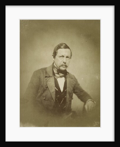 Portrait man with mustache by Alois Löcherer