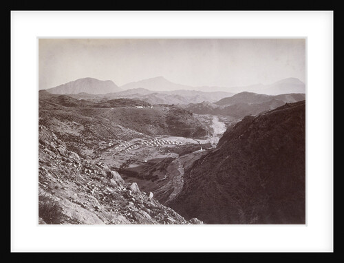 View military camps near Peshawar seen from Ali Musjid Pakistan by John Burke