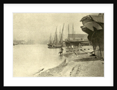 Ships on the River Yarmouth UK by Peter Henry Emerson
