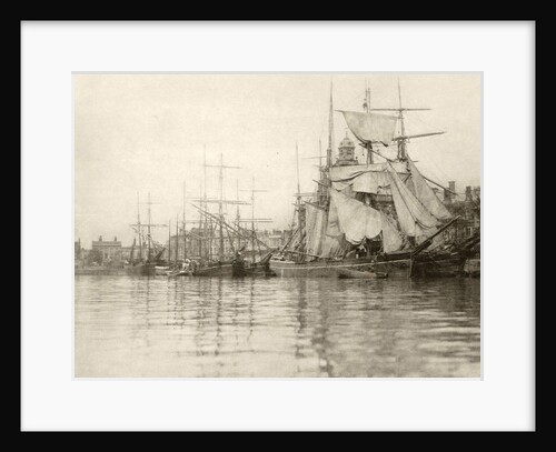 Ships in the port of Great Yarmouth UK by Peter Henry Emerson