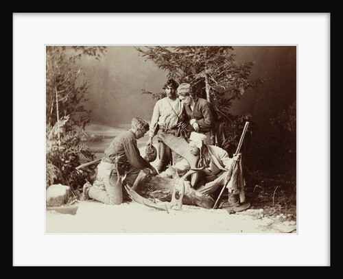 Hunters shot a moose by William Notman