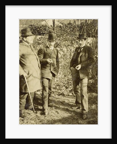 Portrait of Arnold ('Nol') Ising, Eduard Karsen and P.C. Eilers of Henri Karsen by Willem Witsen