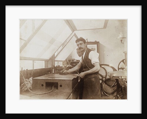 stump in etching workshop by Willem Witsen