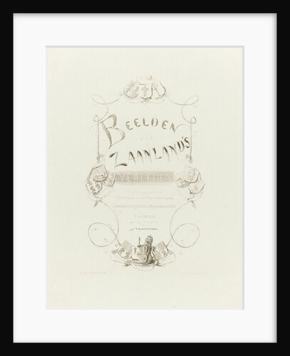 Title page for C. Honigh, Images from Zaanland's past, 1874 by Jacob Taanman