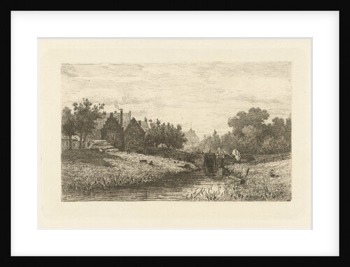View of a lock by Johan Conrad Greive