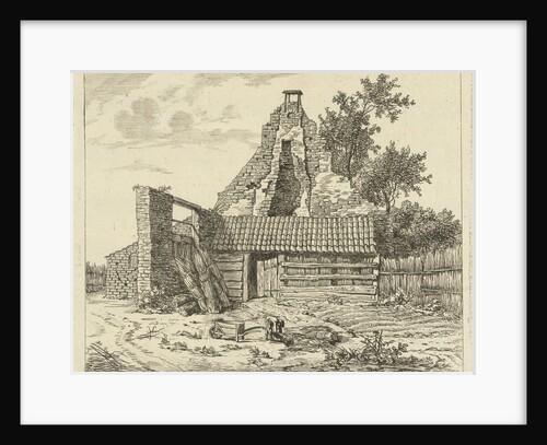 Reed Cutter for the ruin of the house Snaatburg Maarssen by Anthonie van den Bos