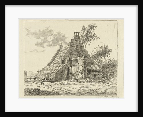 Ruin of the house Snaatburg Maarssen by Anthonie van den Bos
