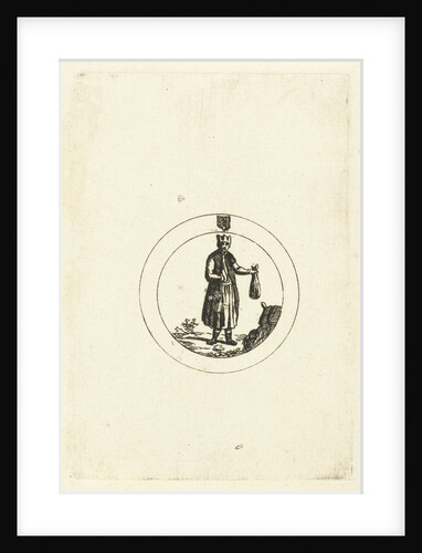 Standing figure in a circle by Anthony van den Bos
