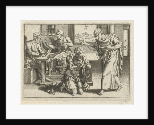 Ananias baptizing Paul by Cornelis Bos