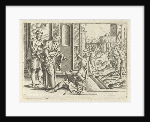 Paul healed a lame by Cornelis Bos