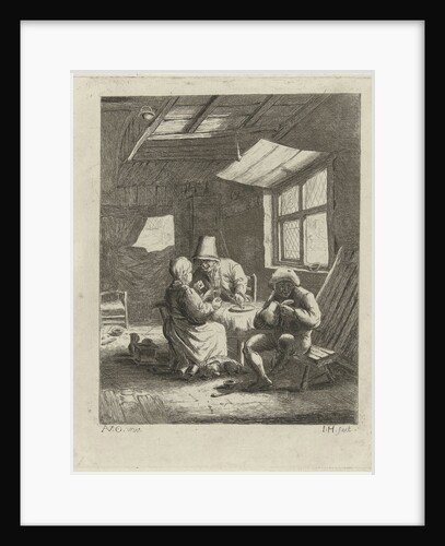 Peasant interior (first version) by Jabes Heenck