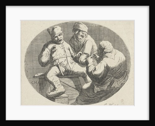 Merry peasant party by Cornelis A. Hellemans