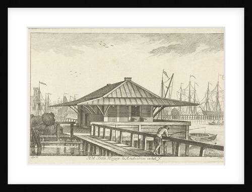 Bothuisje Amsterdam in the IJ by Hendrik van Hilten