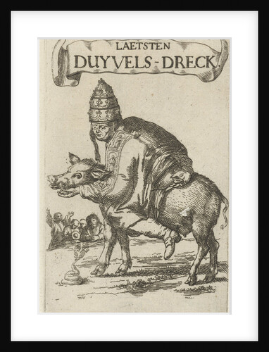 Pope on a pig by Simon onder de Linde