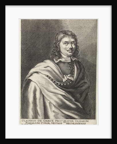 Portrait of Claudius the Grieck by Frederick Hendrick van den Hove