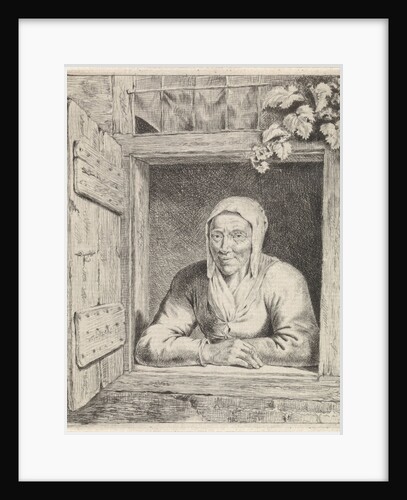 Woman in window by Johannes Christiaan Janson