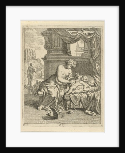 Thetis lubricates Achilles with ragweed by Victor Honoré Janssens