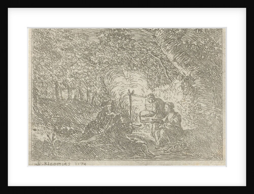 party around a campfire by Simon Klapmuts