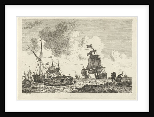 Seascape in strong winds by Hendrik Kobell