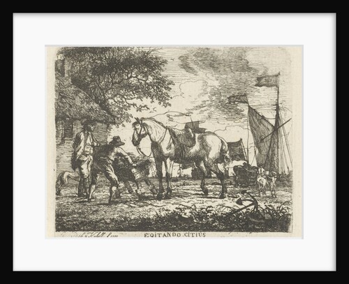 Horse Feeding by D. Langendijk