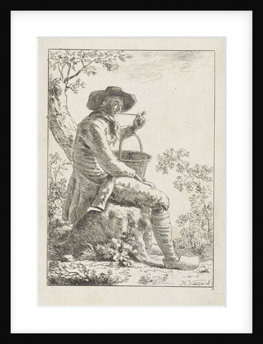 Smoking farmer by Hendrik Kuipers