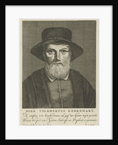 Portrait of Dirck Volckertsz Coornhert by Pieter Cornelisz Hooft