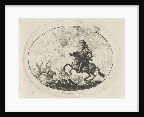 Battle with riders by Dirk Langendijk