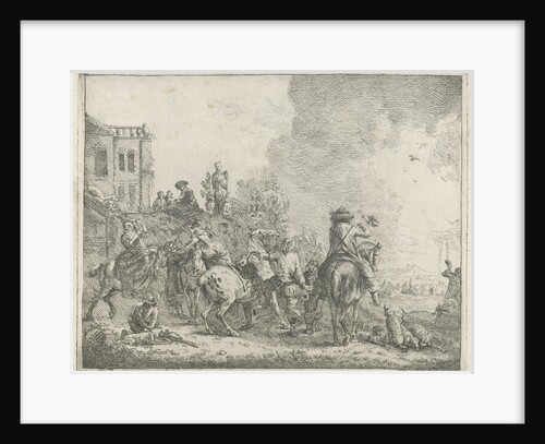 Falconry by Hendrik Frans van Lint