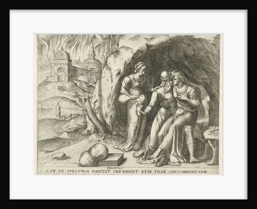 Lot and his daughters by Anonymous