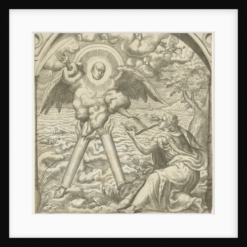 John receives the sacred writings of an angel by Gerard P. Groenning