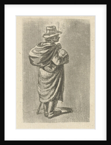Traveler with bag on the back by François Joseph Pfeiffer II