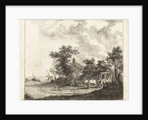 Horse and carriage for a house by Johannes Huibert Prins