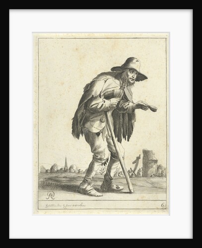 Leper beggar by Pieter Jansz. Quast