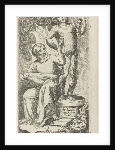 Illustration for the title page of the book Meditations in magnifier Hippocratis' by Wilhelmus ten Rhijne