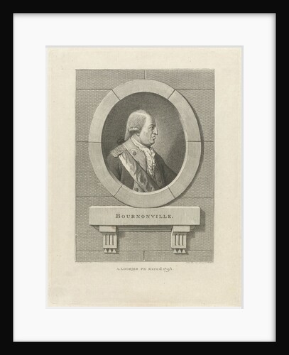 Portrait of French General Bournonville by Adriaan Pietersz. Loosjes