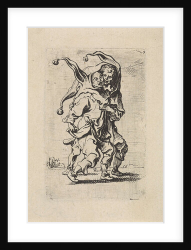 Two fools with a fool's cap on the head by Antoine Sallaert