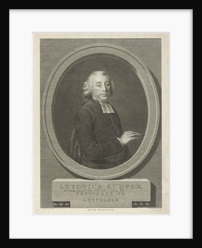 Portrait of Antonius Kuyper by Hendrik Willem de Bruyn