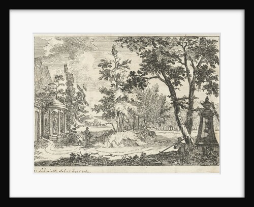 Arcadian landscape by Izaak Schmidt
