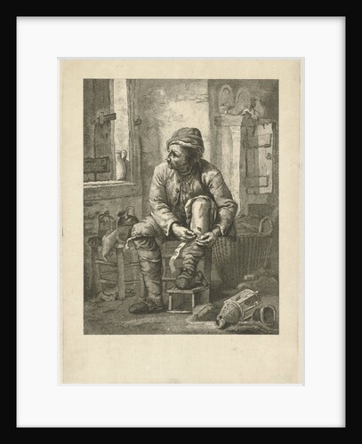 Man commits his leg by Abraham van Strij I