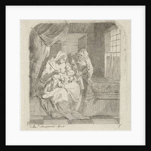 Holy Family in an Interior by Aert Schouman