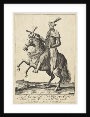 Equestrian Portrait of Imre Thököly by Nicolaes Visscher II